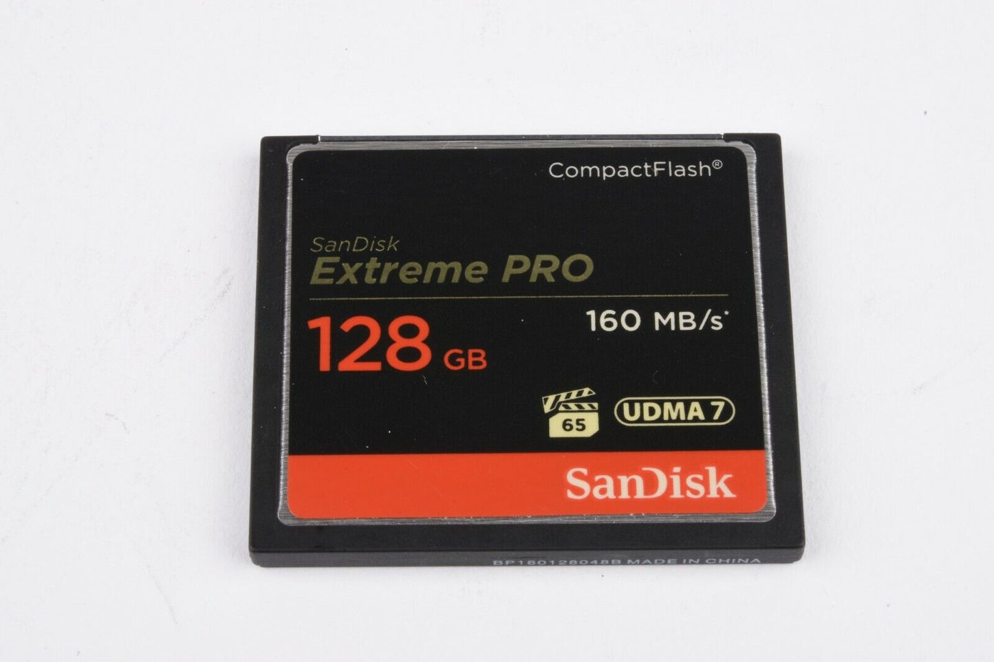 EXC+++ SANDISK EXTREME PRO 128GB COMPACTFLASH CARD UDMA 7 160MB/s IN CASE
