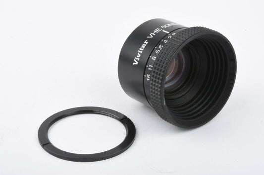 Vivitar VHE 50mm F2.8 Darkroom Enlarging Lens, Retaining Ring, Very Clean