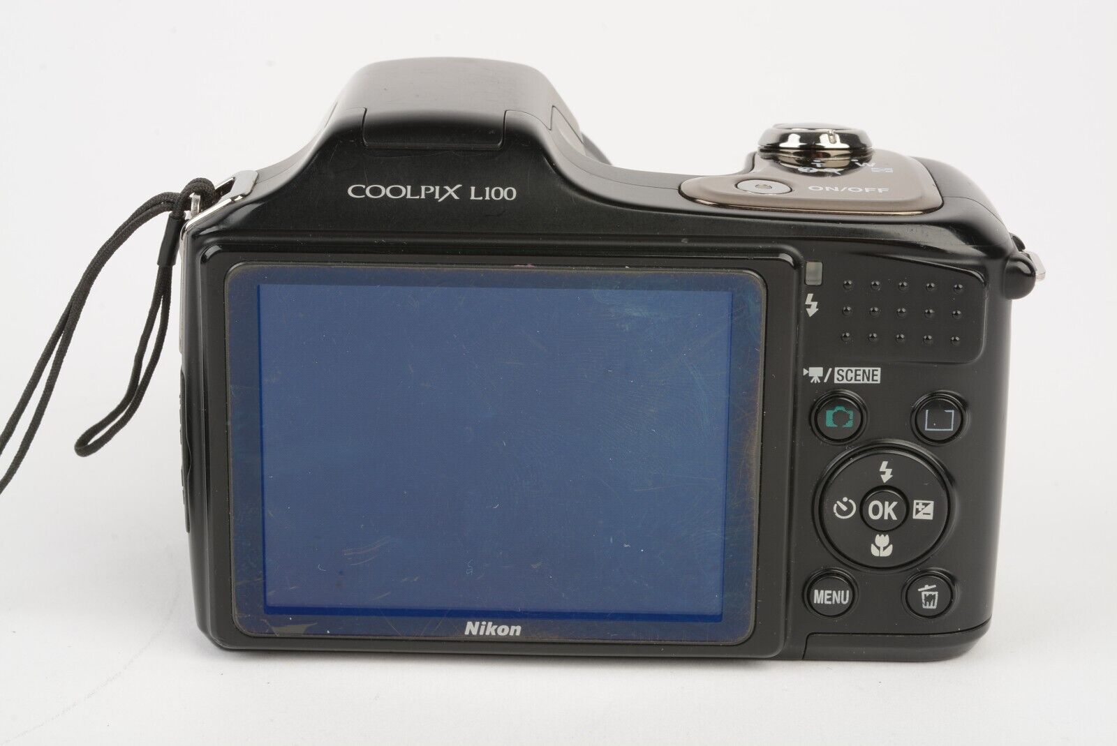 EXC+ NIKON COOLPIX L100 10MP BLACK DIGITAL CAMERA, POUCH, STRAP+