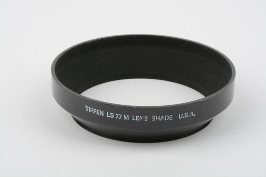 EXC++ TIFFEN LS 77 M 77mm METAL LENS HOOD, VERY CLEAN, BARELY USED