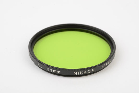 Nikon Nippon Kogaku Nikkor 52mm XO Green Filter, Mint w/ Jewel Case & Box