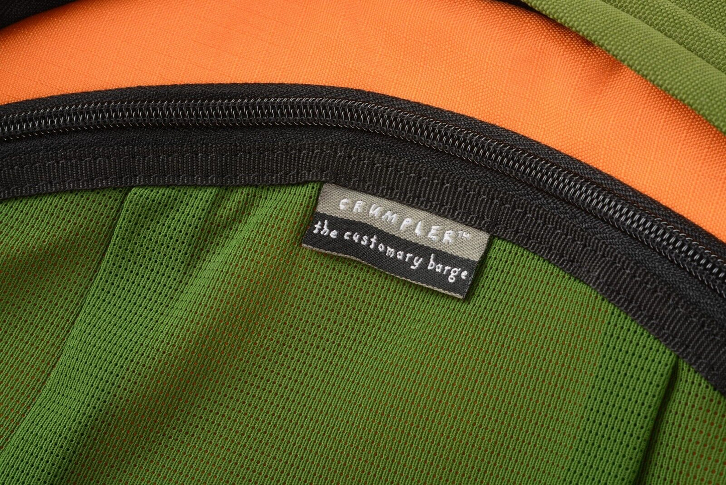 EXC++ CRUMPLER THE CUSTOMARY BARGE DELUXE OLIVE / YELLOW BARELY USED, GREAT!