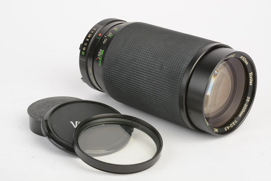 Vivitar MC 35-200mm F3-4.5 Macro Telephoto Zoom Lens For Minolta MD +UV