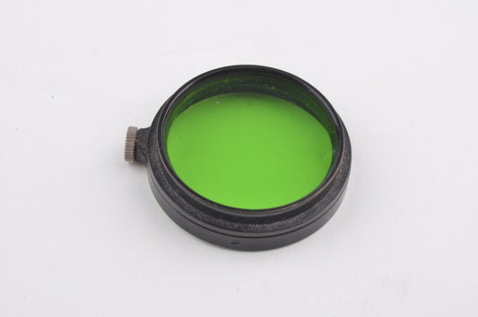 EXC++ LEICA LEITZ GREEN GR SLIP ON FILTER ~37mm BLACK RIM