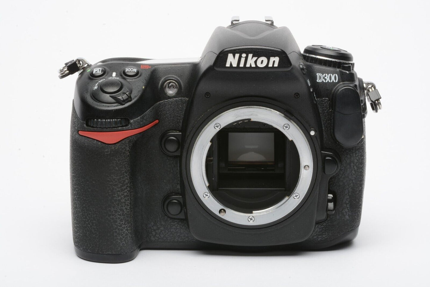 EXC++ NIKON D300 12.3MP DSLR BODY, 2BATTS, CHARGER, STRAP, DVD, 23K ACTS, NICE!