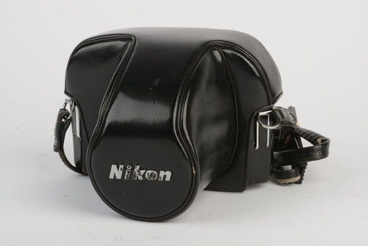 EXC++ NIKON CASE CH-1 FOR NIKON F2 SLR, TOP & BOTTOM + STRAP