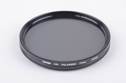 MINT- TIFFEN 77mm SCREW-IN CIRCULAR POLARIZING FILTER IN JEWEL CASE