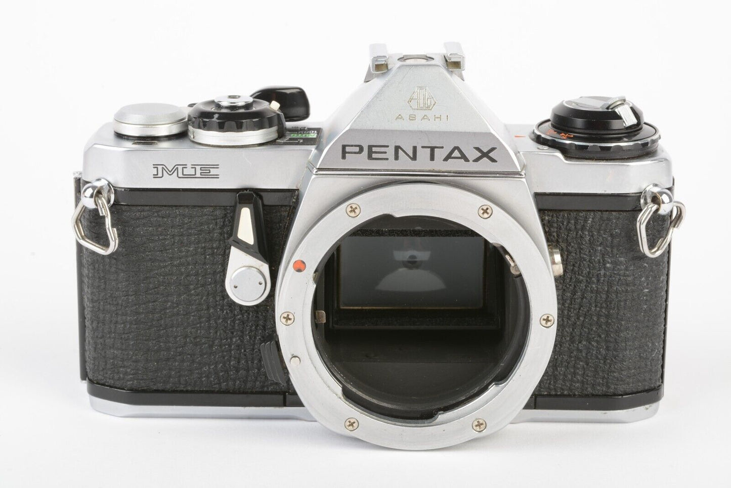 EXC++ PENTAX ME 35mm BODY ONLY, STRAP, CAP, BOX, NEW SEALS, TESTED, NICE!