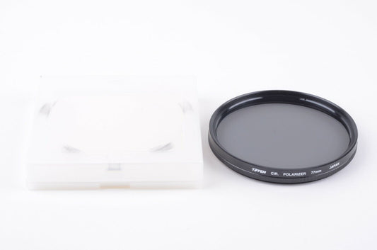 MINT- TIFFEN 77mm SCREW-IN CIRCULAR POLARIZING FILTER IN JEWEL CASE