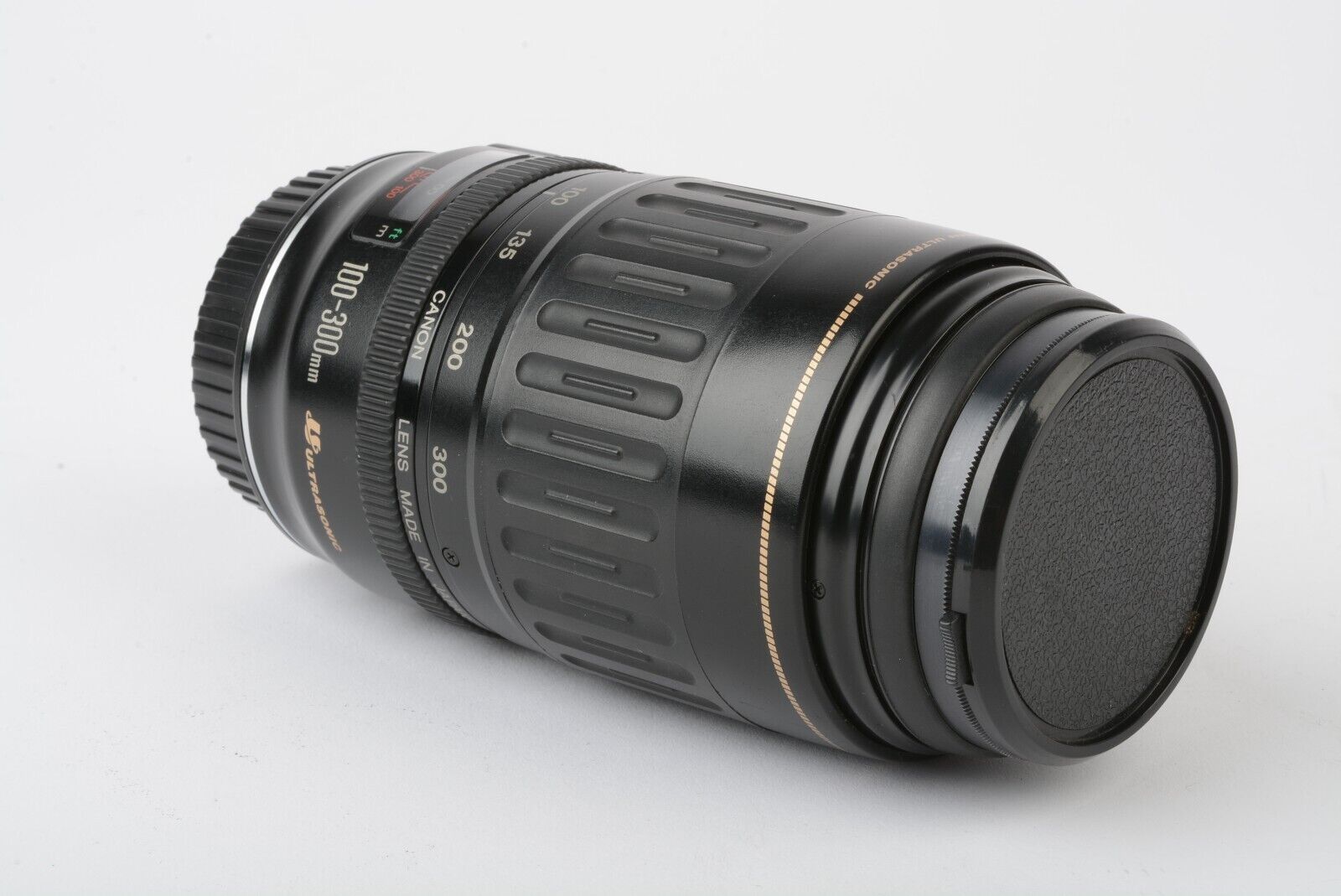 EXC++ CANON EF 100-300mm f4.5-5.6 USM TELEPHOTO ZOOM LENS, CAPS+UV, VERY  CLEAN