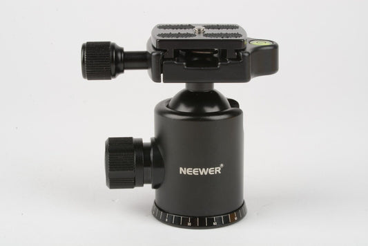 MINT- NEEWER PRO TRAVEL TRIPOD BALL HEAD 360 DEGREE PANO w/QR PLATE, BARELY USED