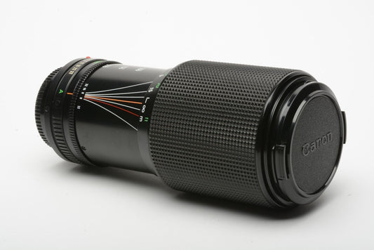 Canon FD 70-210mm f4 Zoom FD Lens w/Caps, Great Zoom, Very clean