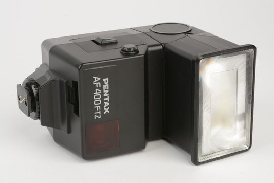 EXC++ PENTAX AF400FTZ SHOE MOUNT FLASH, MANUAL, VERY CLEAN, FULLY TESTED