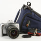 Canon EOS Ti 35mm SLR w/Sigma EF 28-90mm f3.5-5.6 zoom, Lowe case, tested, Mint-