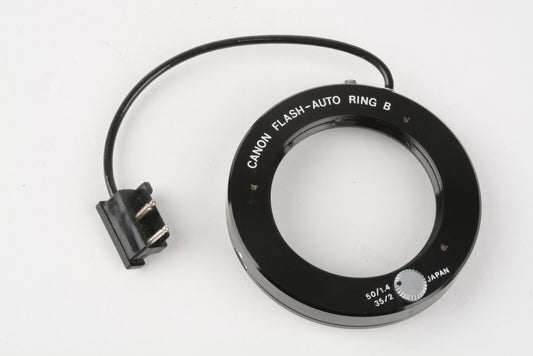 EXC++ CANON FLASH AUTO RING B, VERY CLEAN
