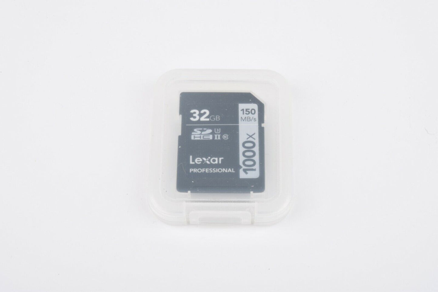 EXC++ LEXAR PROFESSIONAL 1000x 32GB SDHC UHS-II/U3 CARD 150MB/s, CASE
