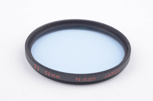 Nikon 52mm B2 light blue filter in jewel case and box, mint-