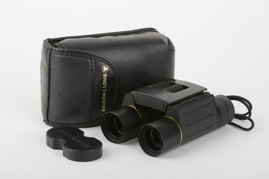 EXC++ BAUSCH & LOMB LEGACY 8X20 COMPACT BINOCULARS, CASE+STRAP+CAPS NICE!