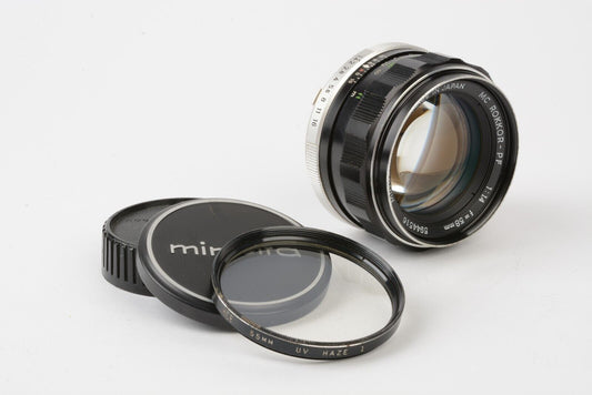 EXC++ MINOLTA MC ROKKOR-PF 58mm f1.4 SR MD MOUNT, CAPS, UV, CLEAN & SHARP!
