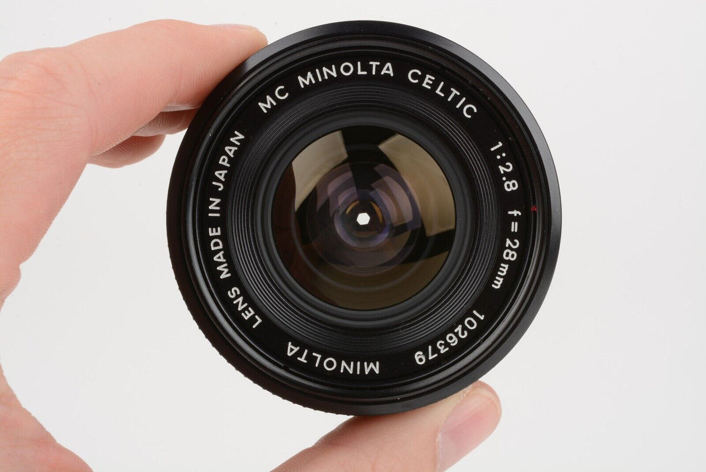 EXC++ MINOLTA MC CELTIC 28mm f/2.8 WIDE LENS FOR MINOLTA MD MOUNT+CAPS+BOX NICE!