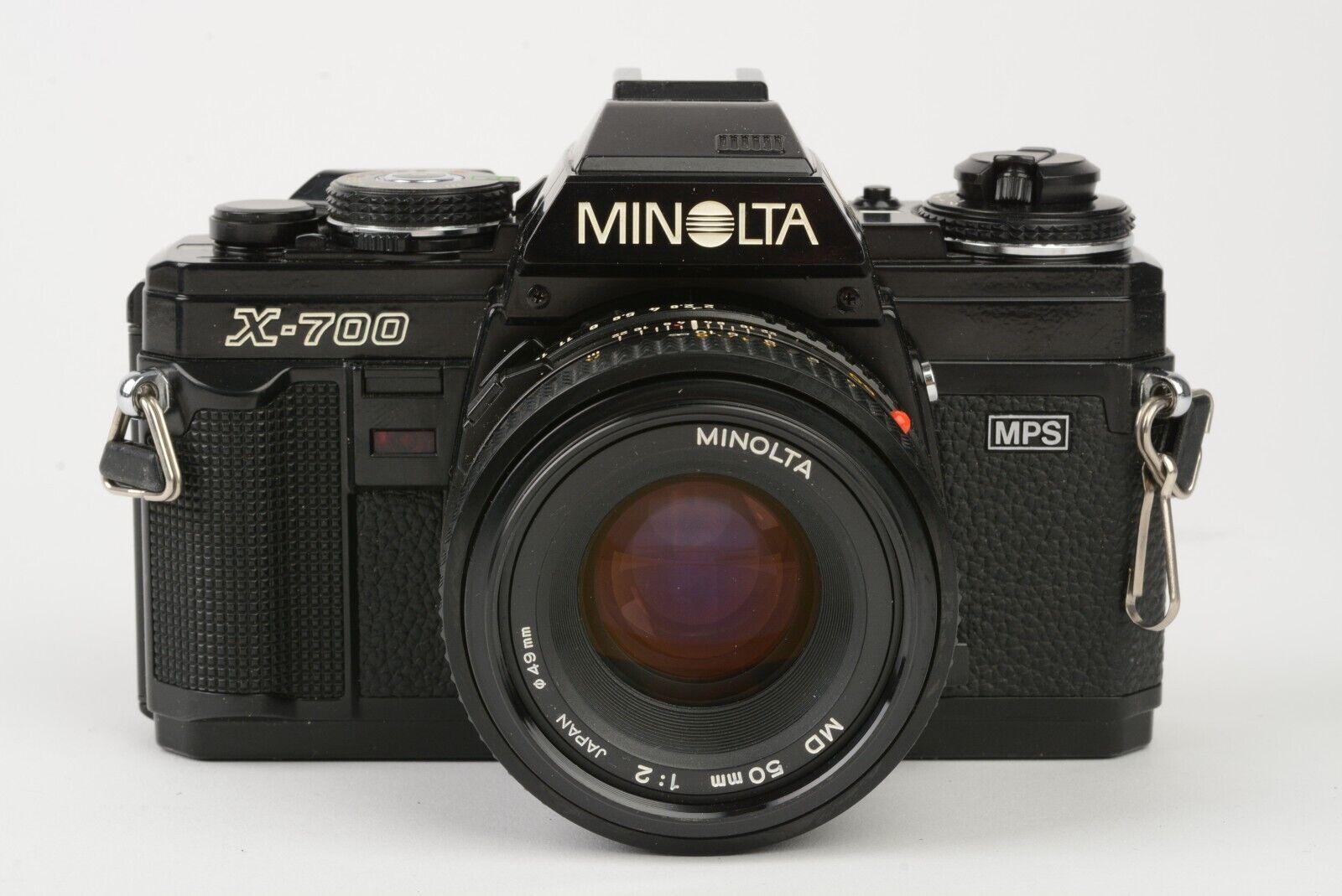 EXC++ MINOLTA X700 35mm SLR w/MINOLTA 50mm f1.7 + 80-205mm LENSES