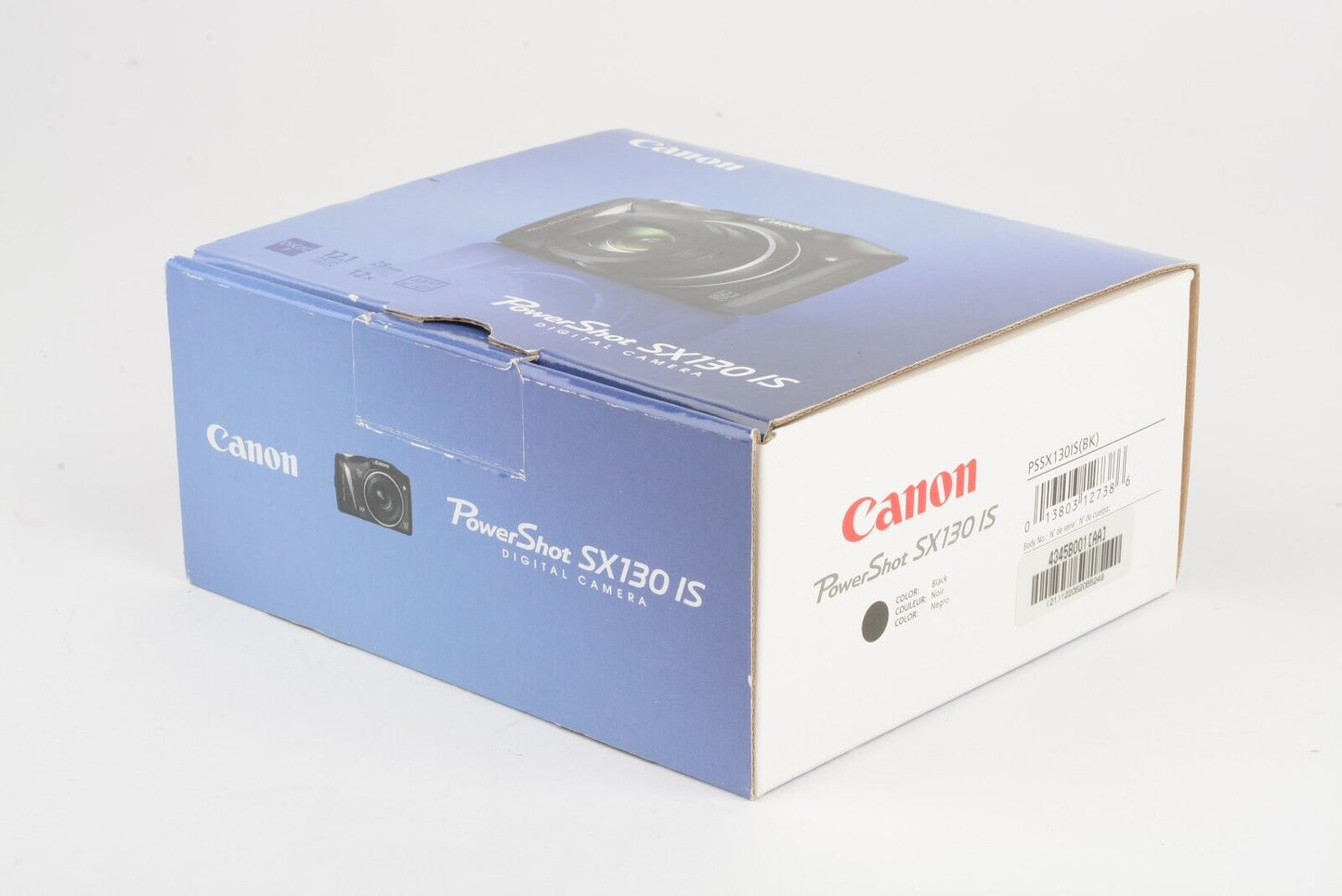 Canon SX130 IS 12.1MP Digital Camera, Cables, Strap, Manuals, Nice