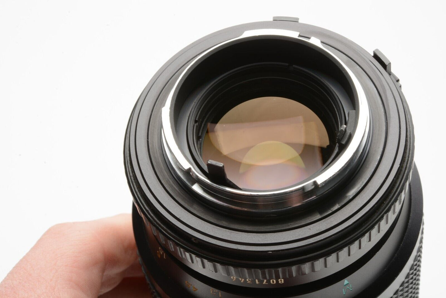 Minolta MD 75-200mm F4.5 Zoom lens, caps, hood, sky, manual, tested, great