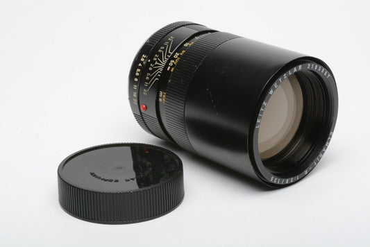 Leica Elmarit-R 135mm F2.8 Lens, Caps, Very Clean And Sharp! + Rear Cap