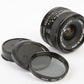 EXC++ CANON FD 28mm f2.8 WIDE ANGLE MF LENS, CAPS, POLA FILTER, VERY NICE