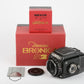 EXC++ BRONICA S2 LATE BLACK w/NIKKOR 75mm F2.8 LENS, BOXES, MANUAL, CAPS, GREAT!