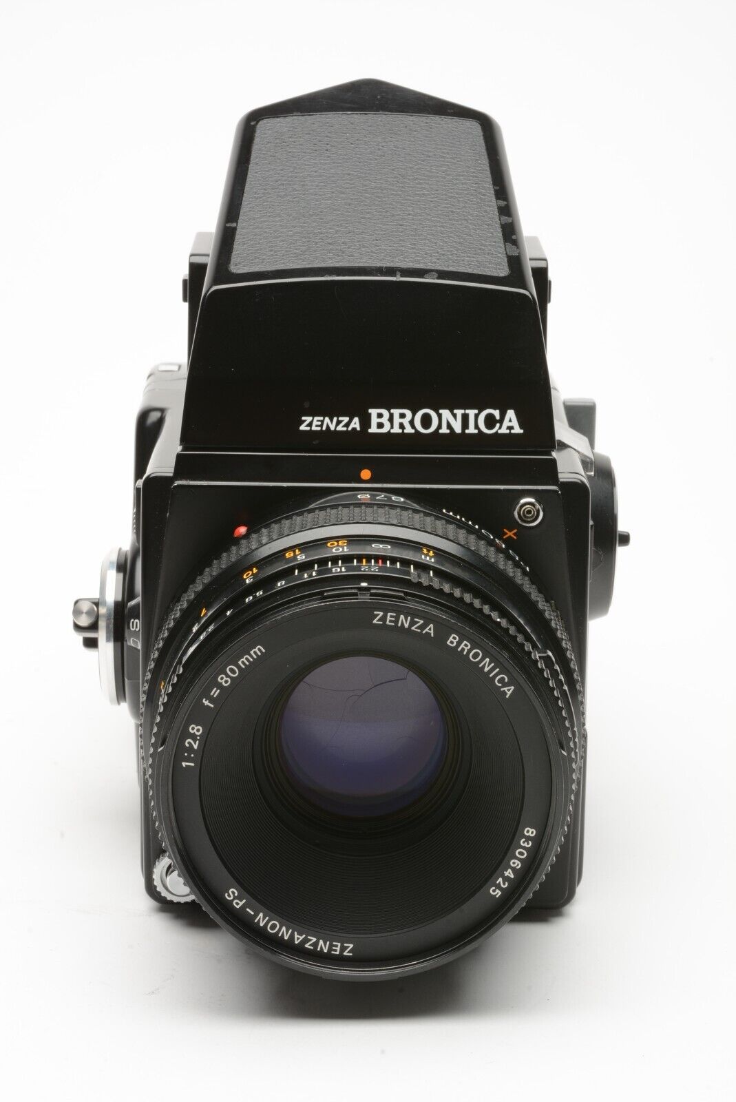 EXC++ ZENZA BRONICA SQ-A w/80mm F2.8, AE PRISM FINDER, 220 BACK