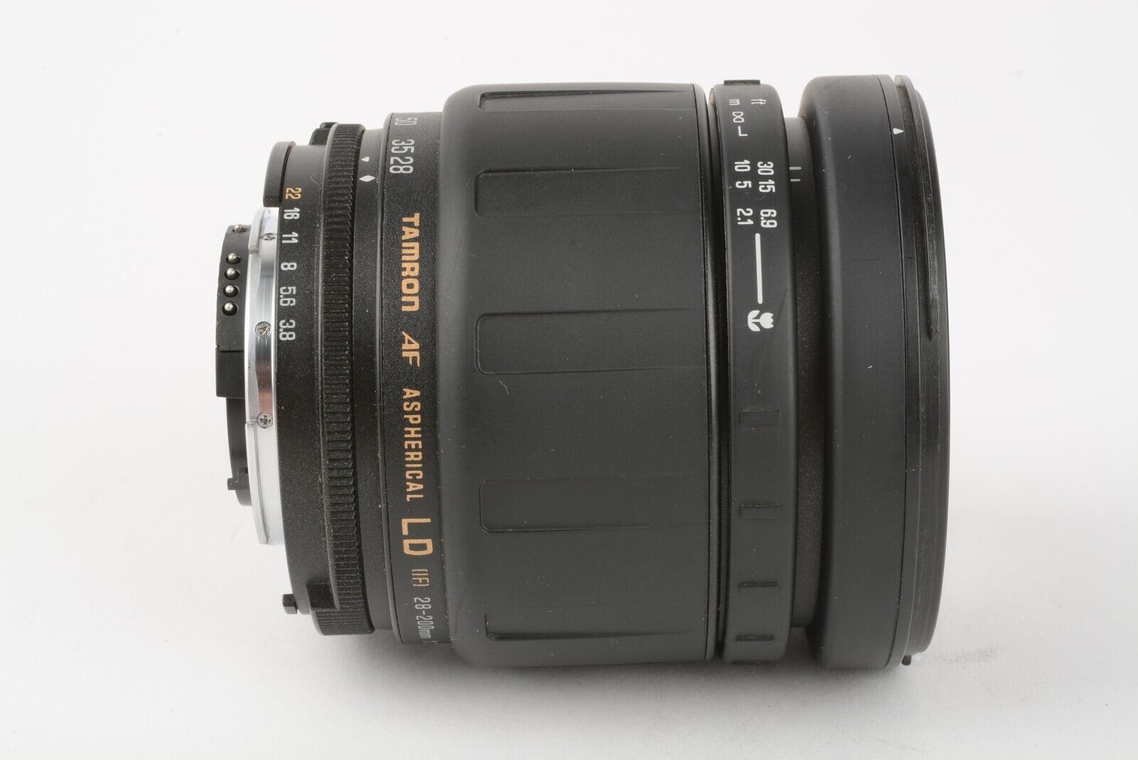 EXC+++ TAMRON 571D AF 28-200mm f3.8-5.6 ASPHERICAL LENS NIKON AF MOUNT  HOOD+CAPS