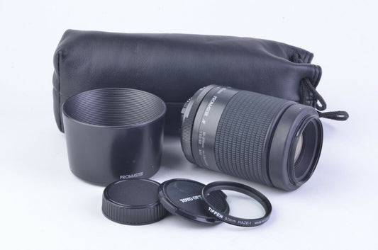 Promaster Tamron 80-210mm F4.5-5.6 Zoom Lens, UV, Caps, Pouch, Nikon AF