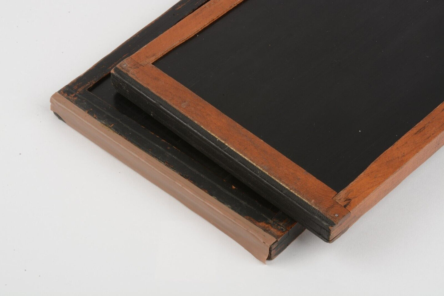 EXC+ 2X ALL-WOOD KODAK EASTMAN #1 5x7 SHEET FILM HOLDERS, NICE AND CLEAN