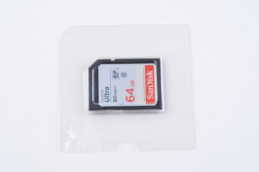 New 64GB Sandisk Ultra SD Card 80MB/s, sealed