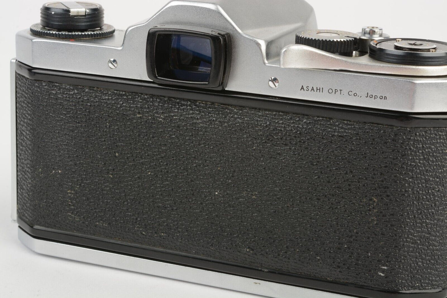 Pentax S3 chrome 35mm SLR w/55mm Takumar f1.8 lens, case, 20" CR, new seals