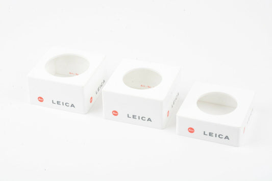 7X Genuine Leica R Lens Display Stands 2" & 2.5" Diameters, Nice & Clean