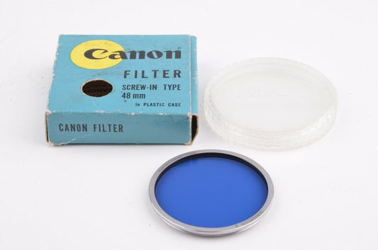 EXC++ CANON 48mm CONVERSION B BLUE FILTER IN JEWEL CASE & BOX