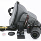 EXC++ NIKON D60 10.2MP DSLR w/18-55mm VR, 2BATTS, CHARGER, CASE, ONLY 7277 ACTS