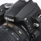 EXC++ NIKON D60 10.2MP DSLR w/18-55mm VR, 2BATTS, CHARGER, CASE, ONLY 7277 ACTS