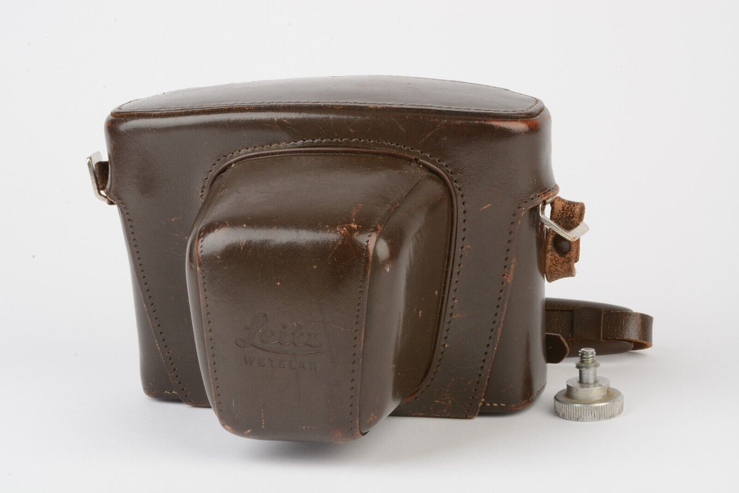 EXC++ LEICA M4 BROWN LEATHER EVEREADY CASE FOR M4, NICE