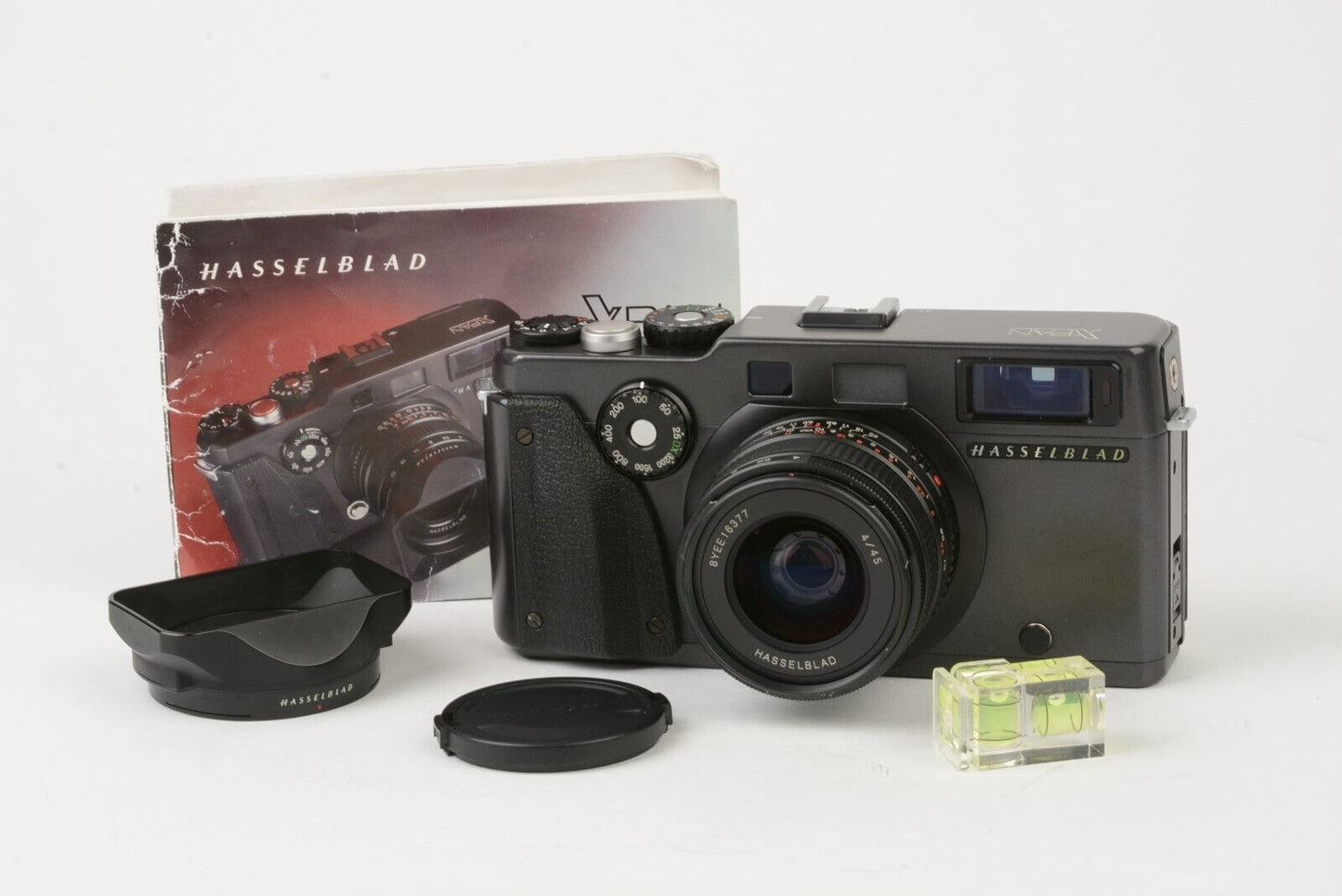 MINT- HASSELBLAD XPAN PANORAMA w/45mm f4, HOOD, CAP, STRAP, MANUAL SC ONLY 0056!