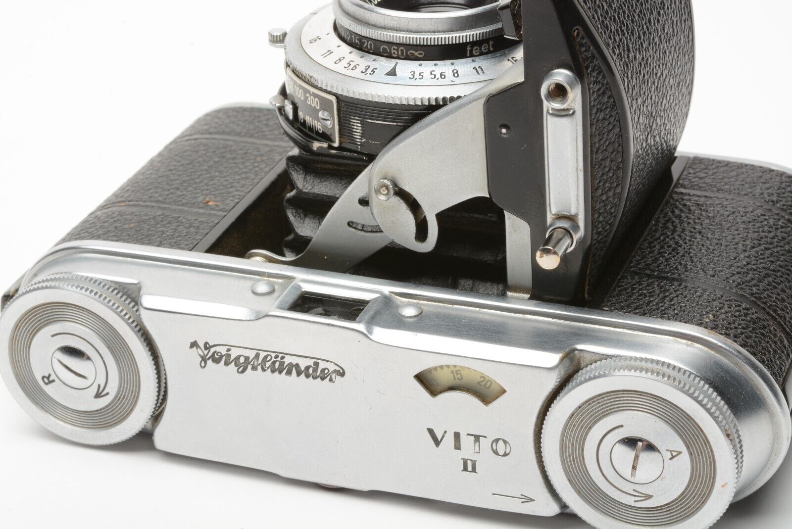 EXC++ VOIGTLANDER VITO II COMPACT 35mm FOLDING CAMERA, TESTED, WORKS GREAT