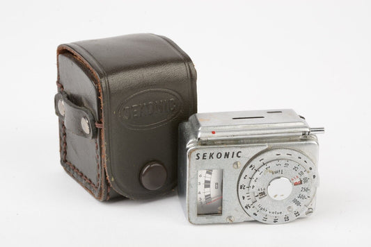 Compact Sekonic Incident Light Meter, Working, accurate +case