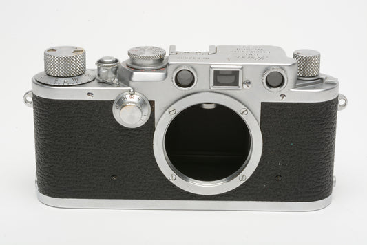 Leica IIIf 35mm rangefinder camera red dial, works great!