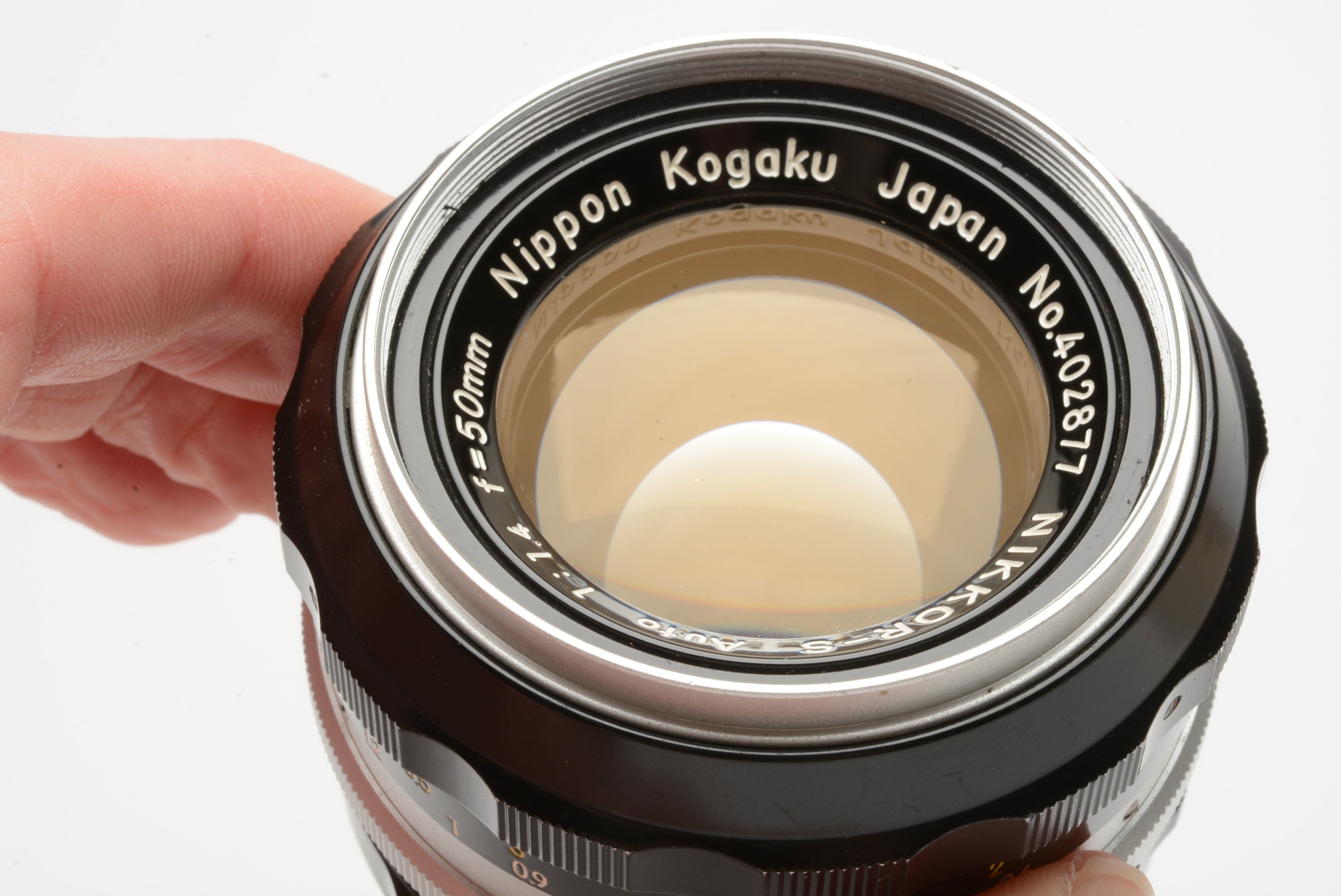 Nikon Nikkor-S 50mm F1.4 Nippon Kogaku Prime lens, Non-AI Mount 