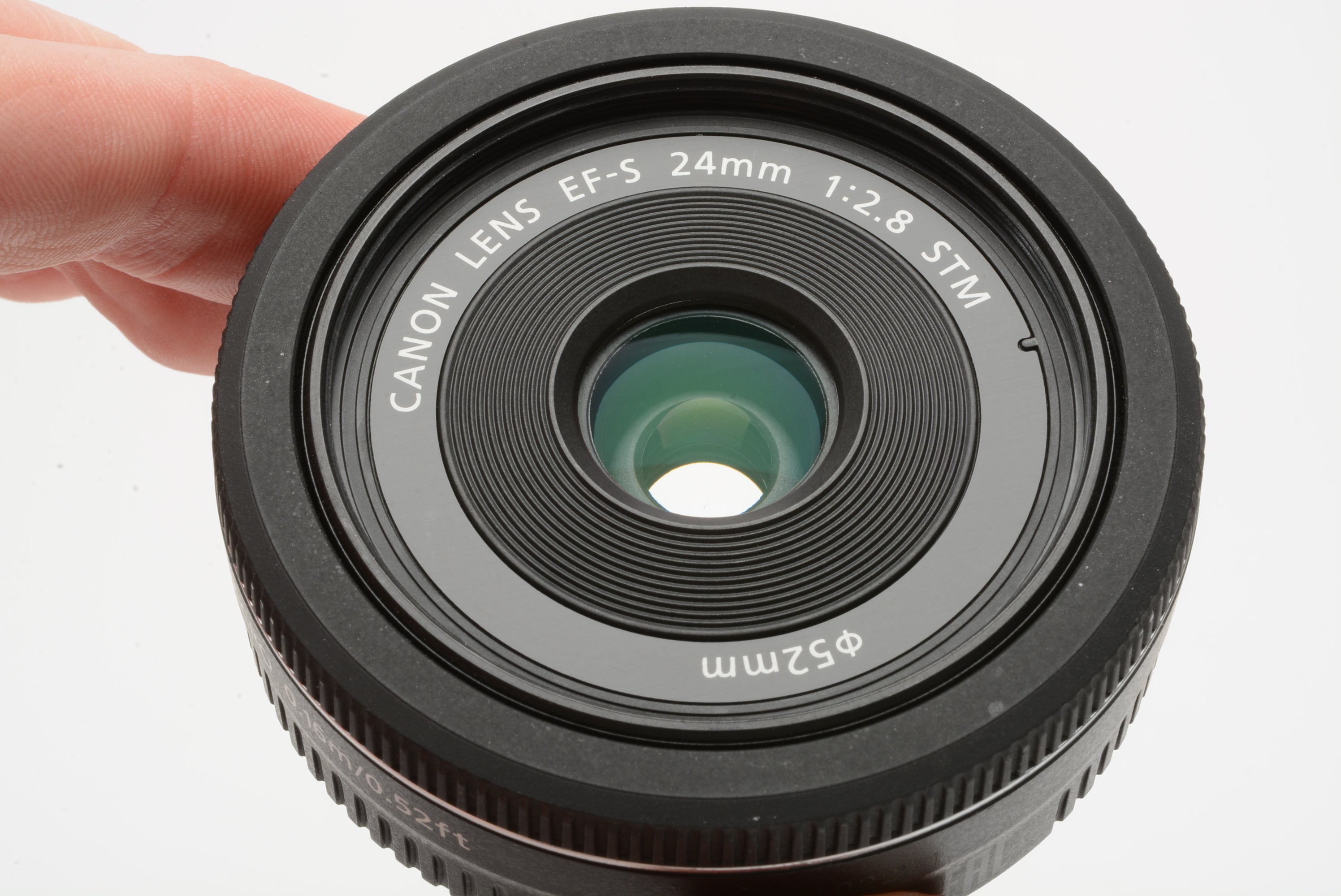 Canon EFS 24mm F2.8 STM Pancake macro lens, w/Caps – RecycledPhoto