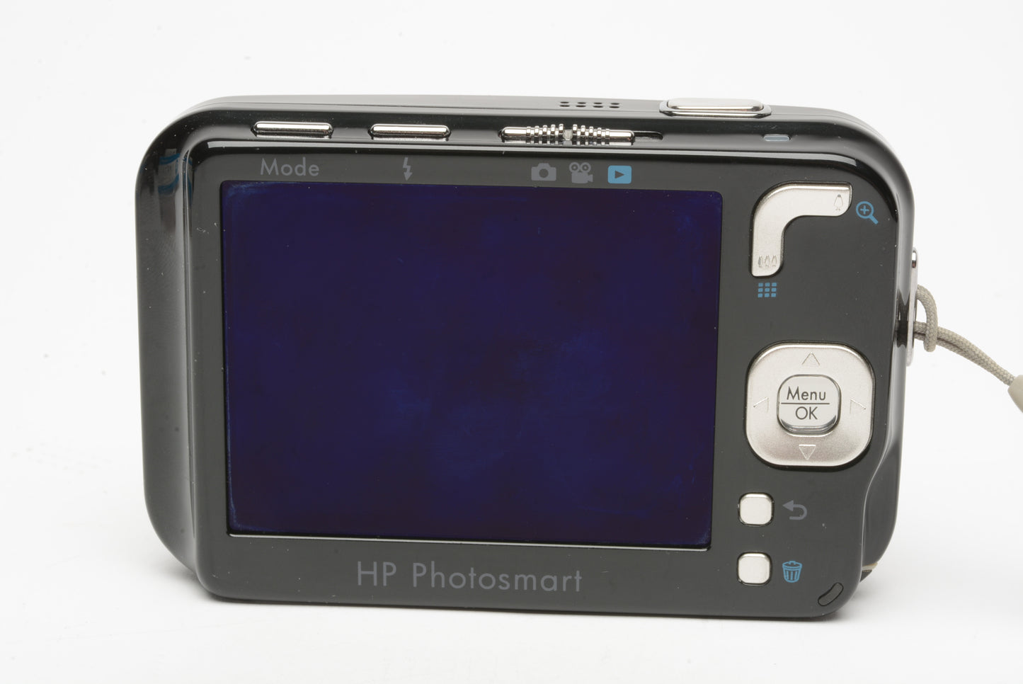 HP R847 Digital 8MP black compact camera, boxed, batt+charging module, tested