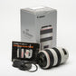 Canon EF 70-300mm F4-5.6L IS USM Zoom Lens w/B+W UV + caps, boxed