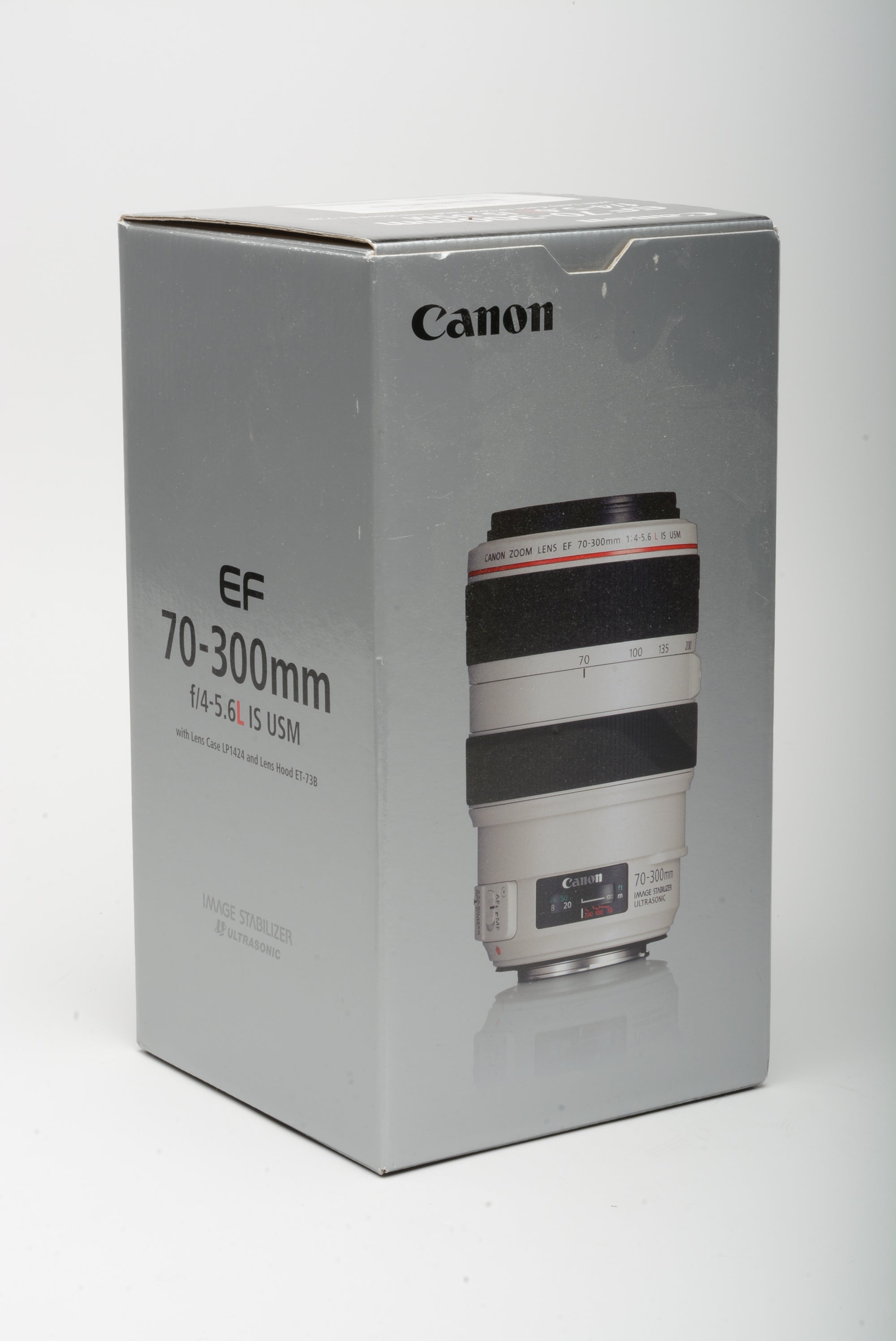 Canon EF 70-300mm F4-5.6L IS USM Zoom Lens w/B+W UV + caps, boxed